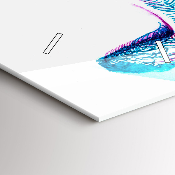 Reloj de vidrio vertical Imitación de alas de pájaro - espejomat.es