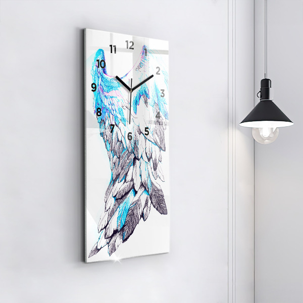 Reloj de vidrio vertical Imitación de alas de pájaro - espejomat.es