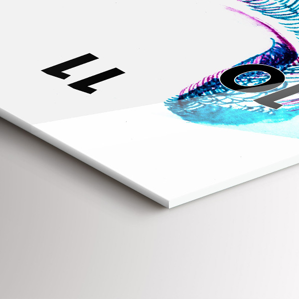 Reloj de vidrio vertical Imitación de alas de pájaro - espejomat.es