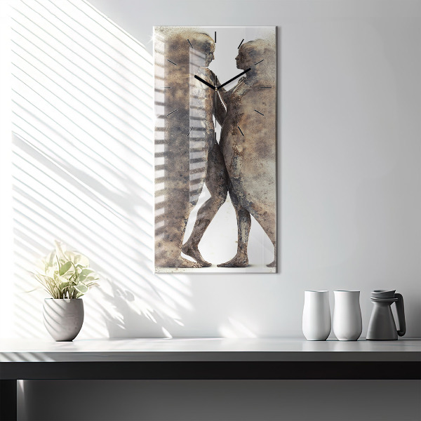 Reloj vertical Abstracción gente arena - espejomat.es