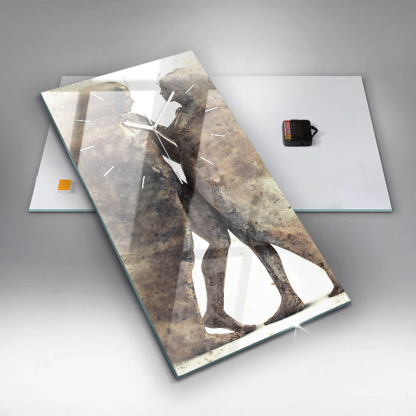 Reloj vertical Abstracción gente arena - espejomat.es