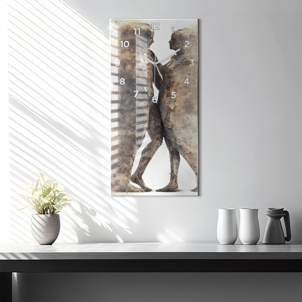 Reloj vertical Abstracción gente arena - espejomat.es