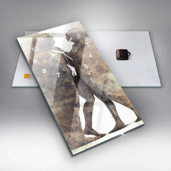 Reloj vertical Abstracción gente arena - espejomat.es