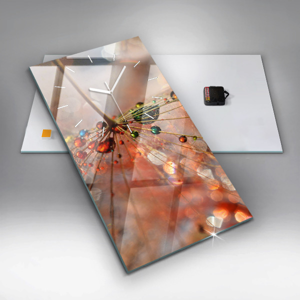 Reloj de vidrio vertical Soplador con rocío - espejomat.es