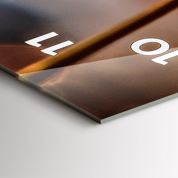 Reloj de vidrio vertical Soplador con rocío - espejomat.es