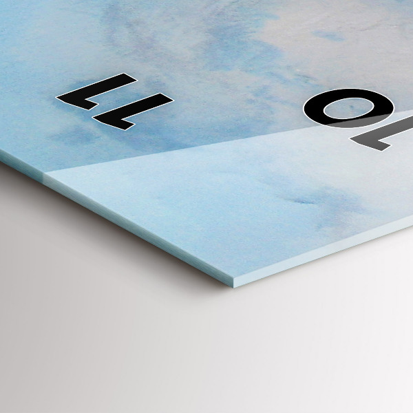 Reloj de vidrio vertical Barco en el agua - espejomat.es