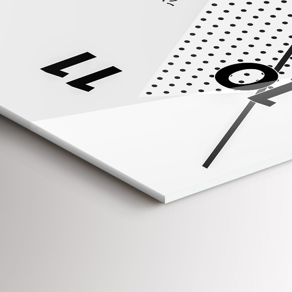 Reloj de cristal vertical Patrón geométrico - espejomat.es