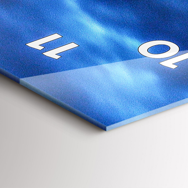 Reloj de vidrio vertical Sydney al atardecer - espejomat.es