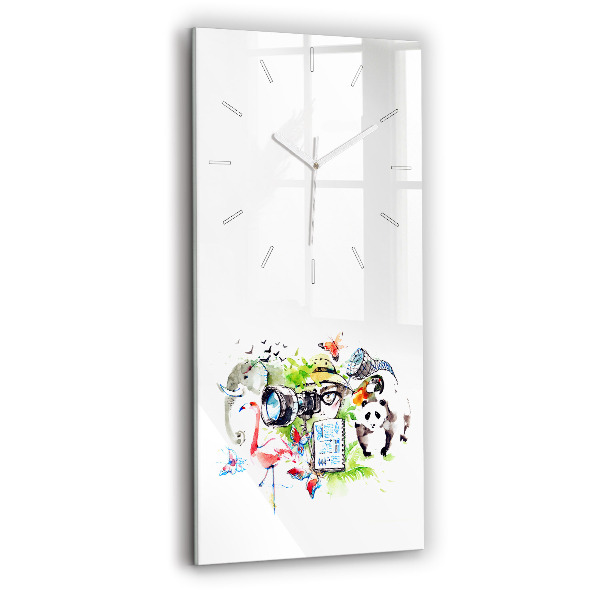 Reloj de vidrio vertical Zoólogo - espejomat.es