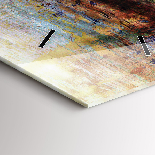 Reloj de cristal vertical Arte callejero Ojo - espejomat.es