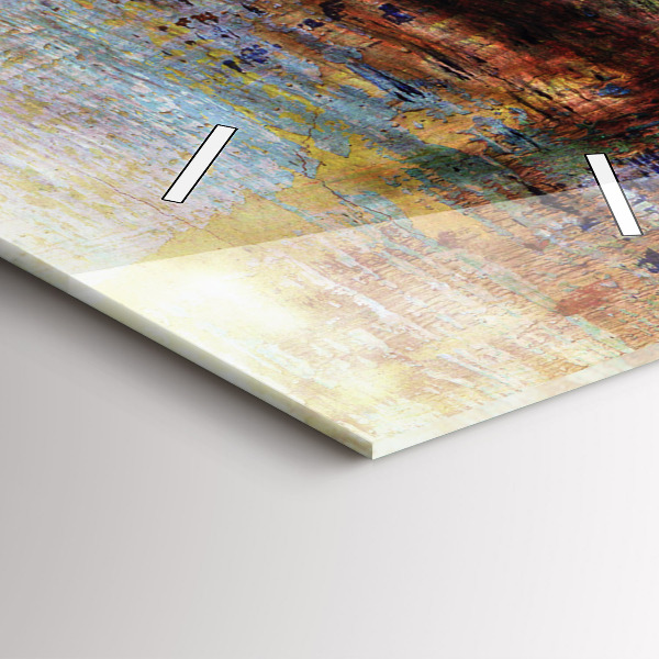 Reloj de cristal vertical Arte callejero Ojo - espejomat.es