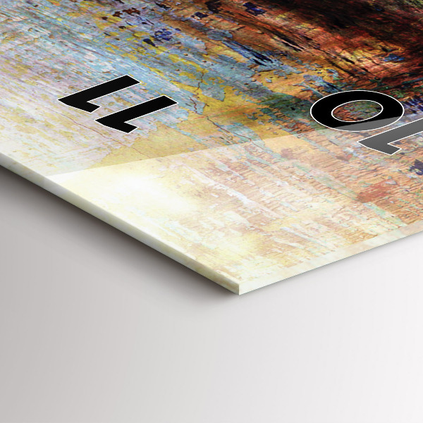 Reloj de cristal vertical Arte callejero Ojo - espejomat.es