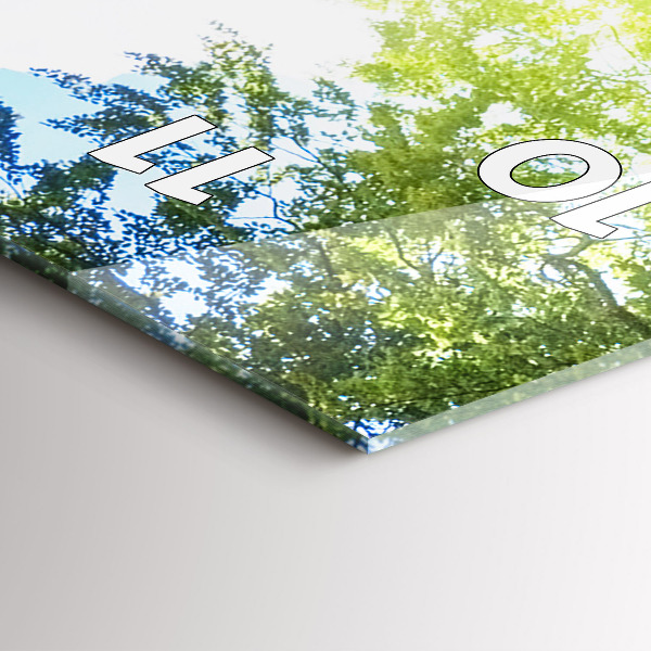 Reloj de cristal vertical Paisaje lagunar - espejomat.es