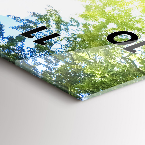 Reloj de cristal vertical Paisaje lagunar - espejomat.es