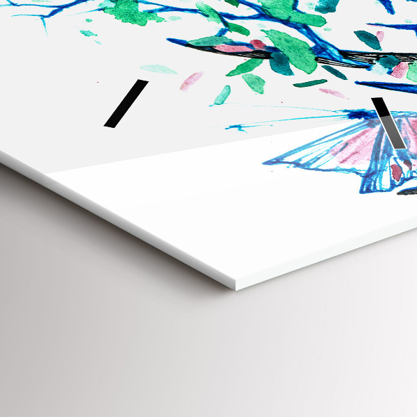 Reloj vertical Ilustración de un ciervo - espejomat.es