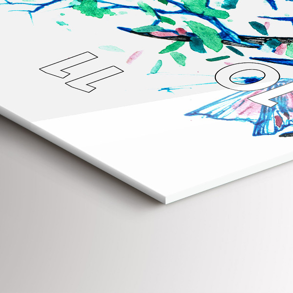 Reloj vertical Ilustración de un ciervo - espejomat.es