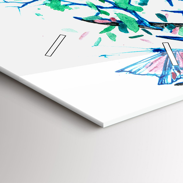 Reloj vertical Ilustración de un ciervo - espejomat.es