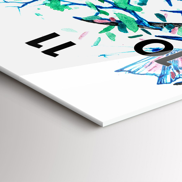 Reloj vertical Ilustración de un ciervo - espejomat.es