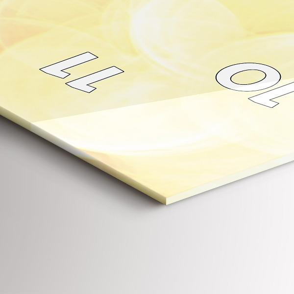 Reloj de vidrio vertical Campista en la playa - espejomat.es