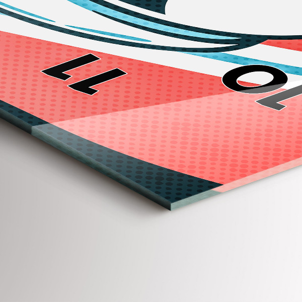 Reloj de cristal vertical Imaginación infantil - espejomat.es