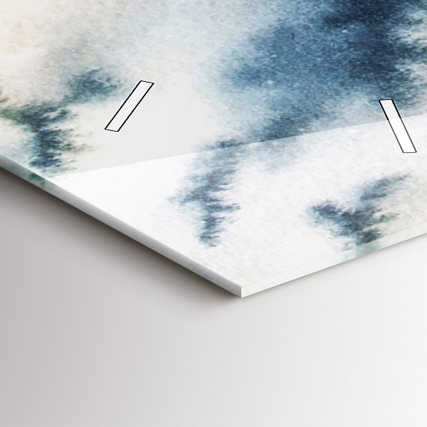 Reloj de cristal vertical Lago de invierno Barco - espejomat.es