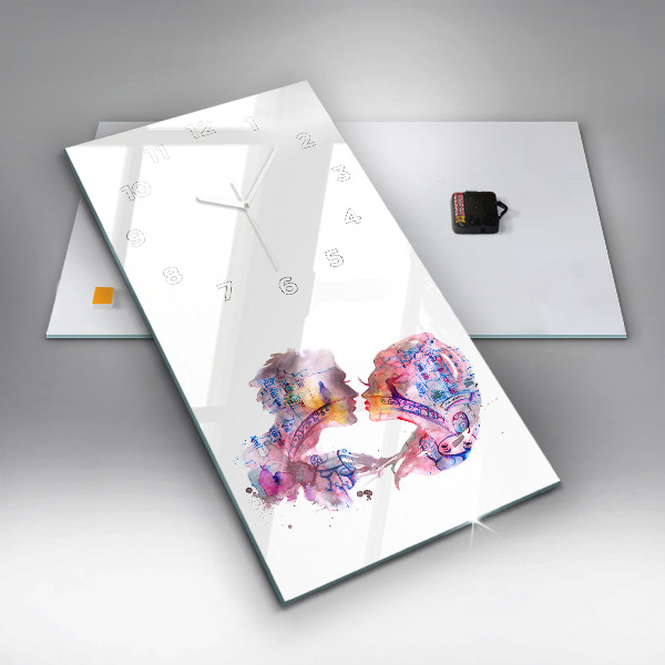 Reloj de cristal vertical Dos Cuerpos Un Alma - espejomat.es