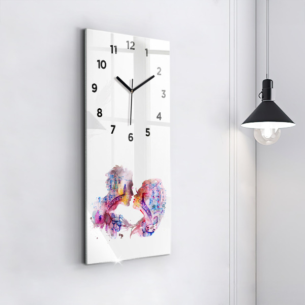 Reloj de cristal vertical Dos Cuerpos Un Alma - espejomat.es