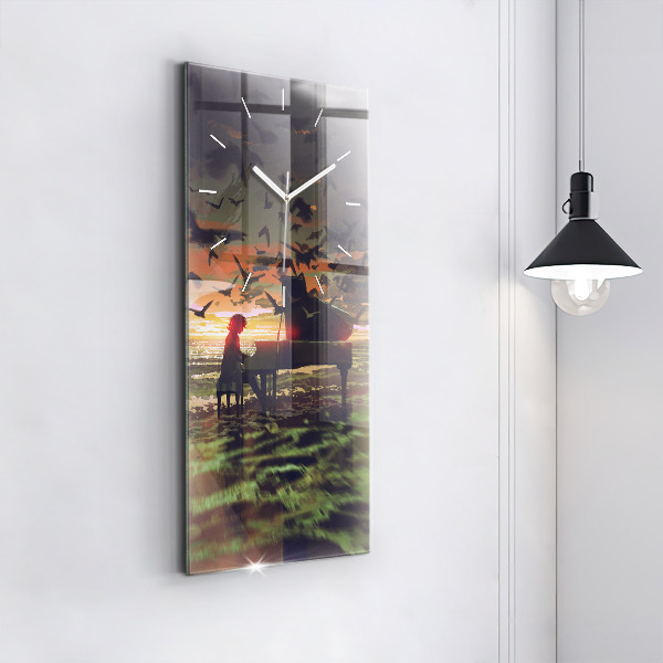 Reloj vertical Concierto en la playa - espejomat.es