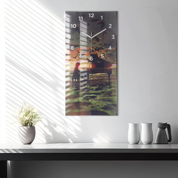 Reloj vertical Concierto en la playa - espejomat.es