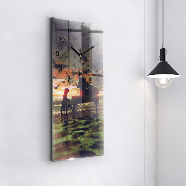 Reloj vertical Concierto en la playa - espejomat.es