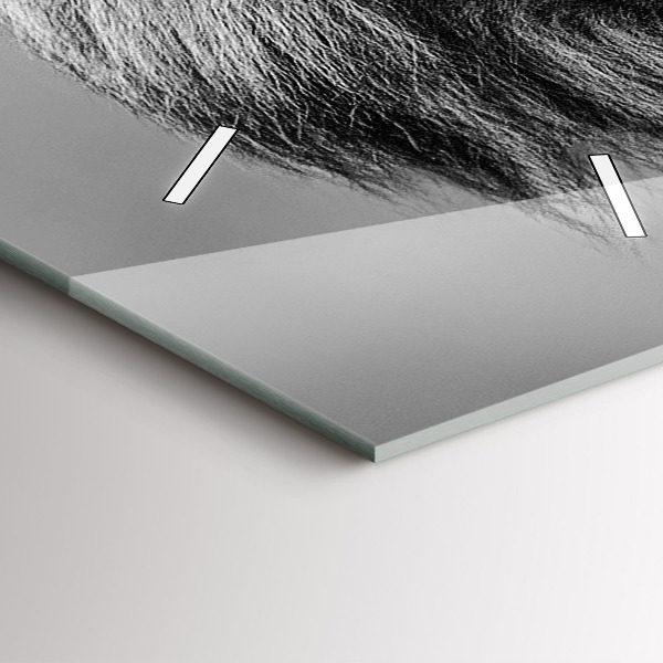 Reloj de vidrio vertical Abstracto - León - espejomat.es