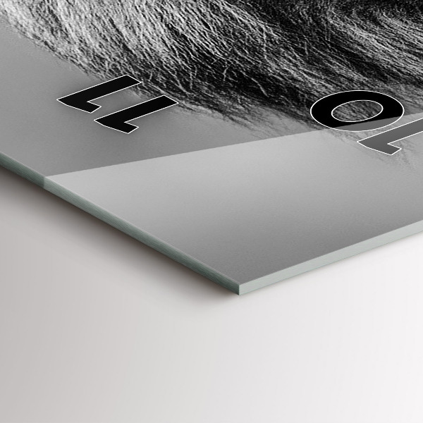 Reloj de vidrio vertical Abstracto - León - espejomat.es