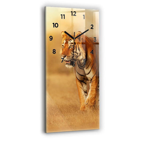 Reloj vertical Tigre de caza - espejomat.es