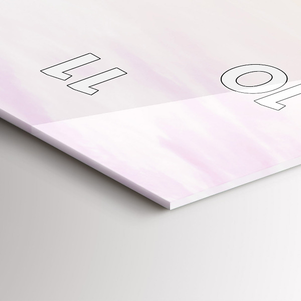 Reloj de vidrio vertical Atardecer en el mar polaco - espejomat.es