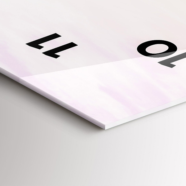 Reloj de vidrio vertical Atardecer en el mar polaco - espejomat.es