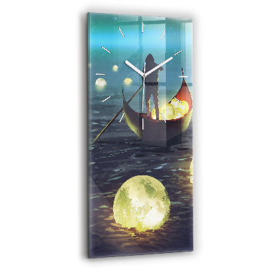 Reloj de cristal vertical Abstracción - espejomat.es