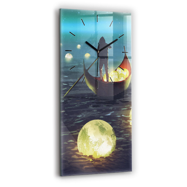 Reloj de cristal vertical Abstracción - espejomat.es