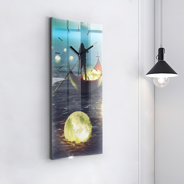 Reloj de cristal vertical Abstracción - espejomat.es