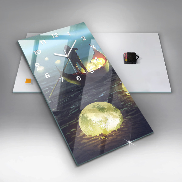 Reloj de cristal vertical Abstracción - espejomat.es