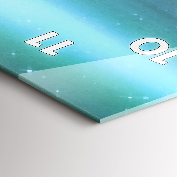 Reloj de cristal vertical Abstracción - espejomat.es