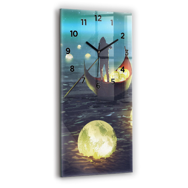 Reloj de cristal vertical Abstracción - espejomat.es