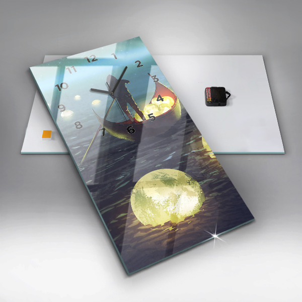 Reloj de cristal vertical Abstracción - espejomat.es