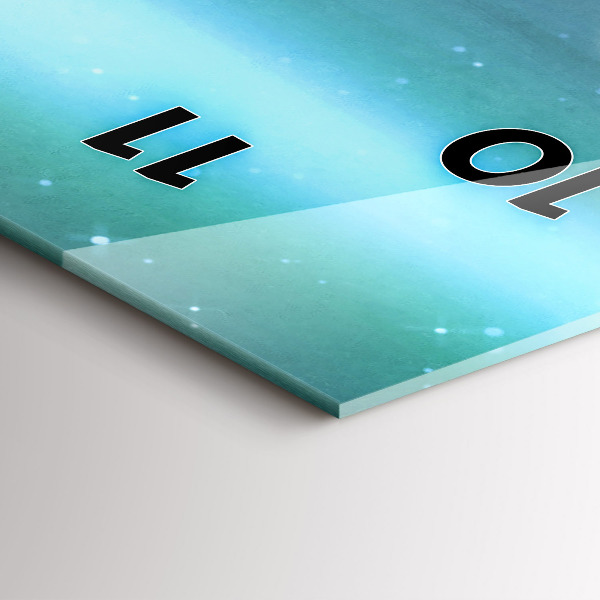 Reloj de cristal vertical Abstracción - espejomat.es