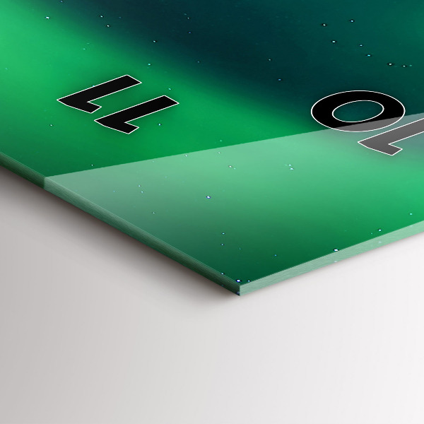 Reloj vertical Aurora boreal - espejomat.es