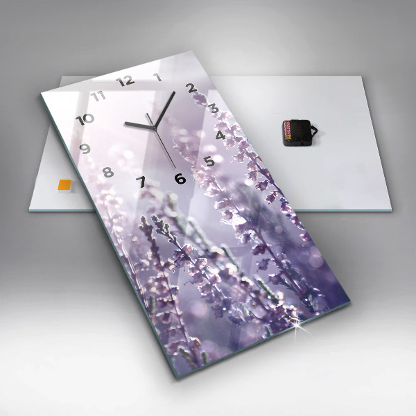 Reloj de vidrio vertical Abstracción - espejomat.es