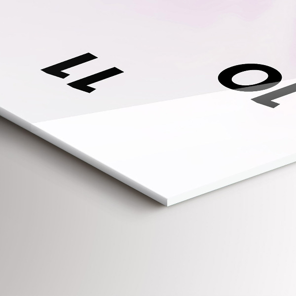 Reloj de vidrio vertical Abstracción - espejomat.es