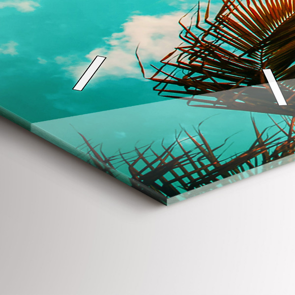 Reloj de vidrio vertical Vacaciones Descanso Verano - espejomat.es