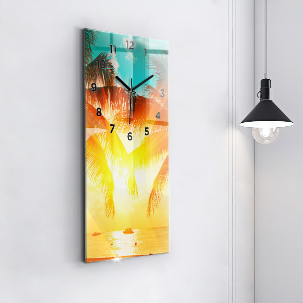 Reloj de vidrio vertical Vacaciones Descanso Verano - espejomat.es
