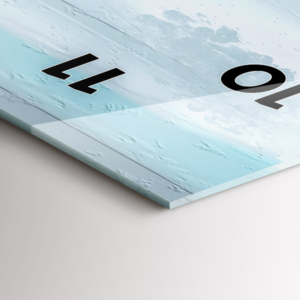 Reloj de vidrio vertical Paisaje abstracto al óleo - espejomat.es