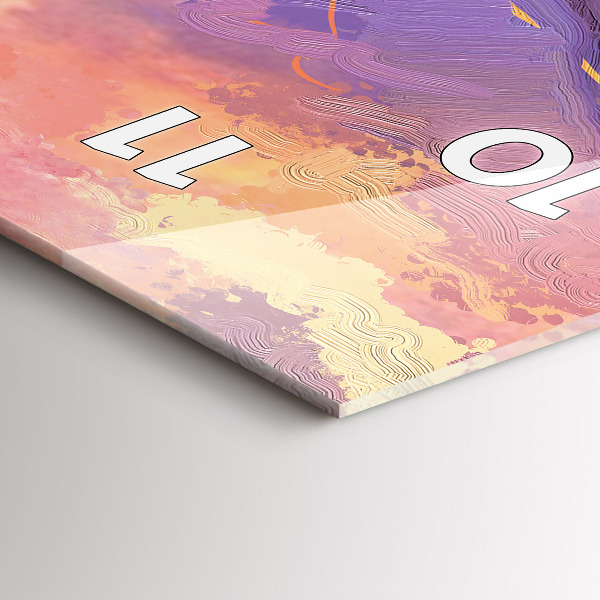 Reloj vertical Pradera al atardecer - espejomat.es